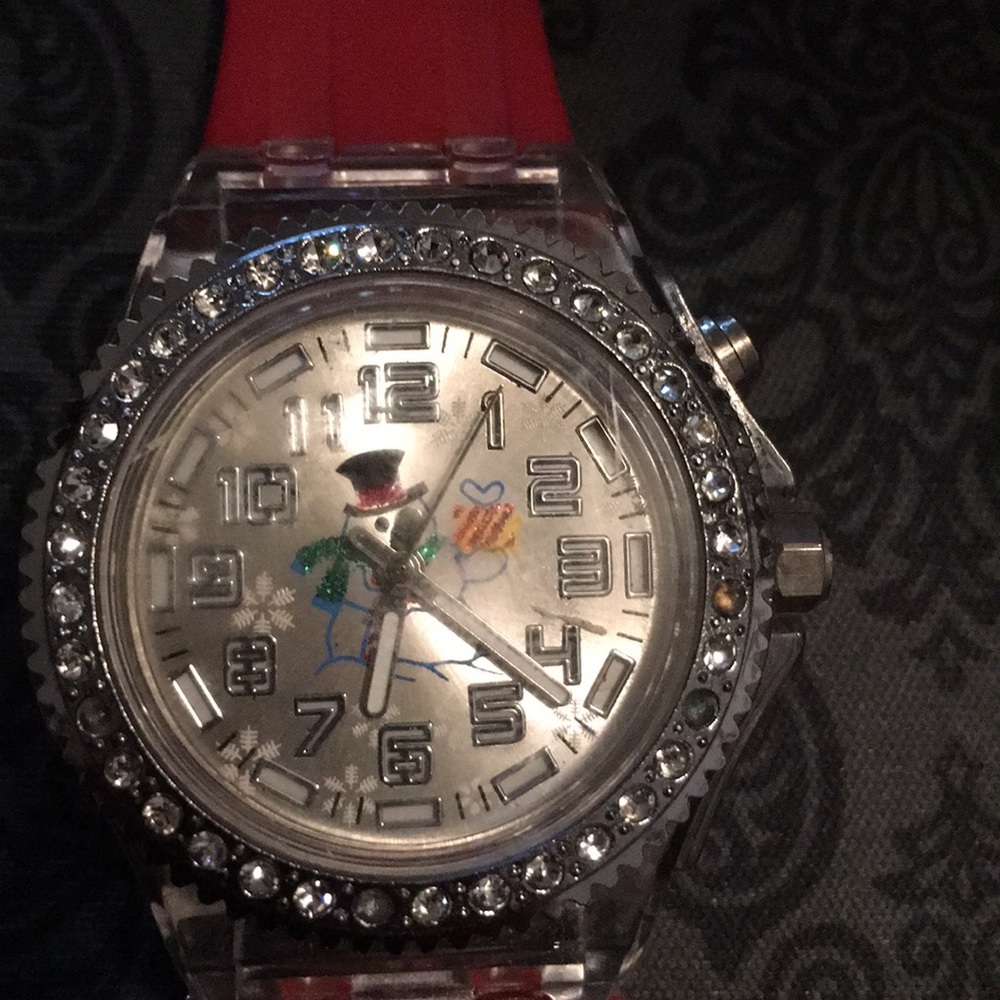 Snow man Christmas watch